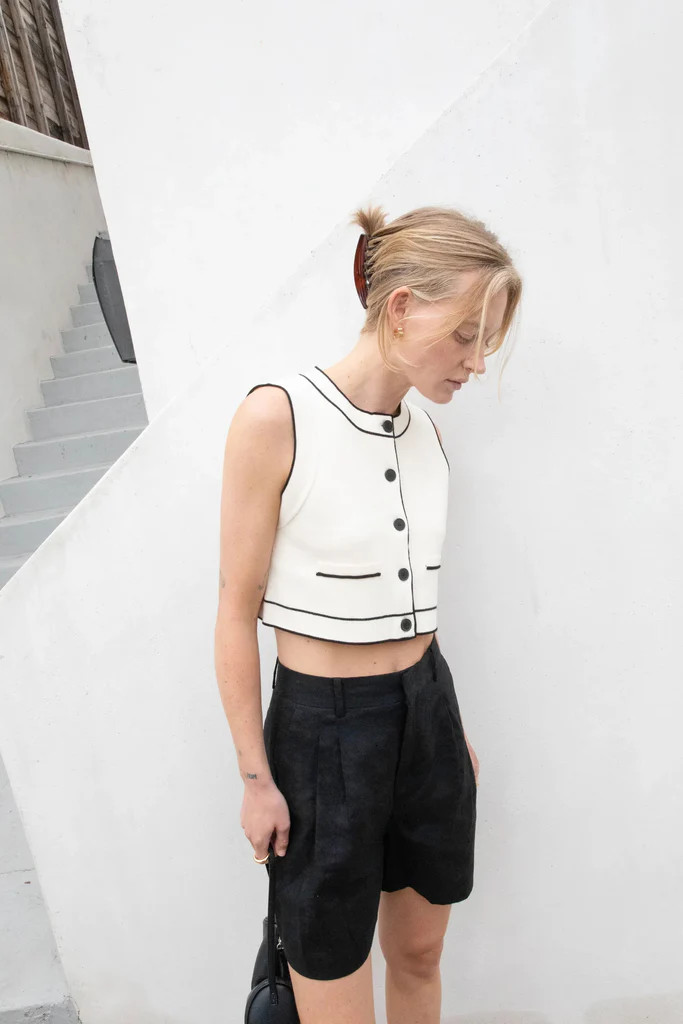 BUTTON UP SWEATER VEST | OAK + FORT