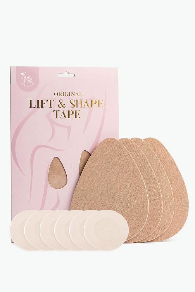 Perky Pear Original Lift & Shape Boob Tape [A-H Cups] - 2 Pairs of Boob Tape & 3 pairs Nipple Pro... | Amazon (UK)