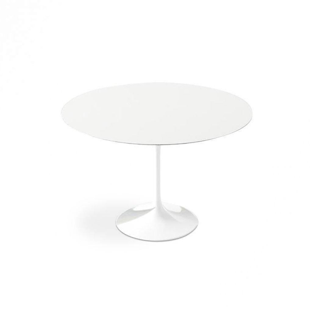 White Lacquer Tulip Dining Table - Round | Eternity Modern