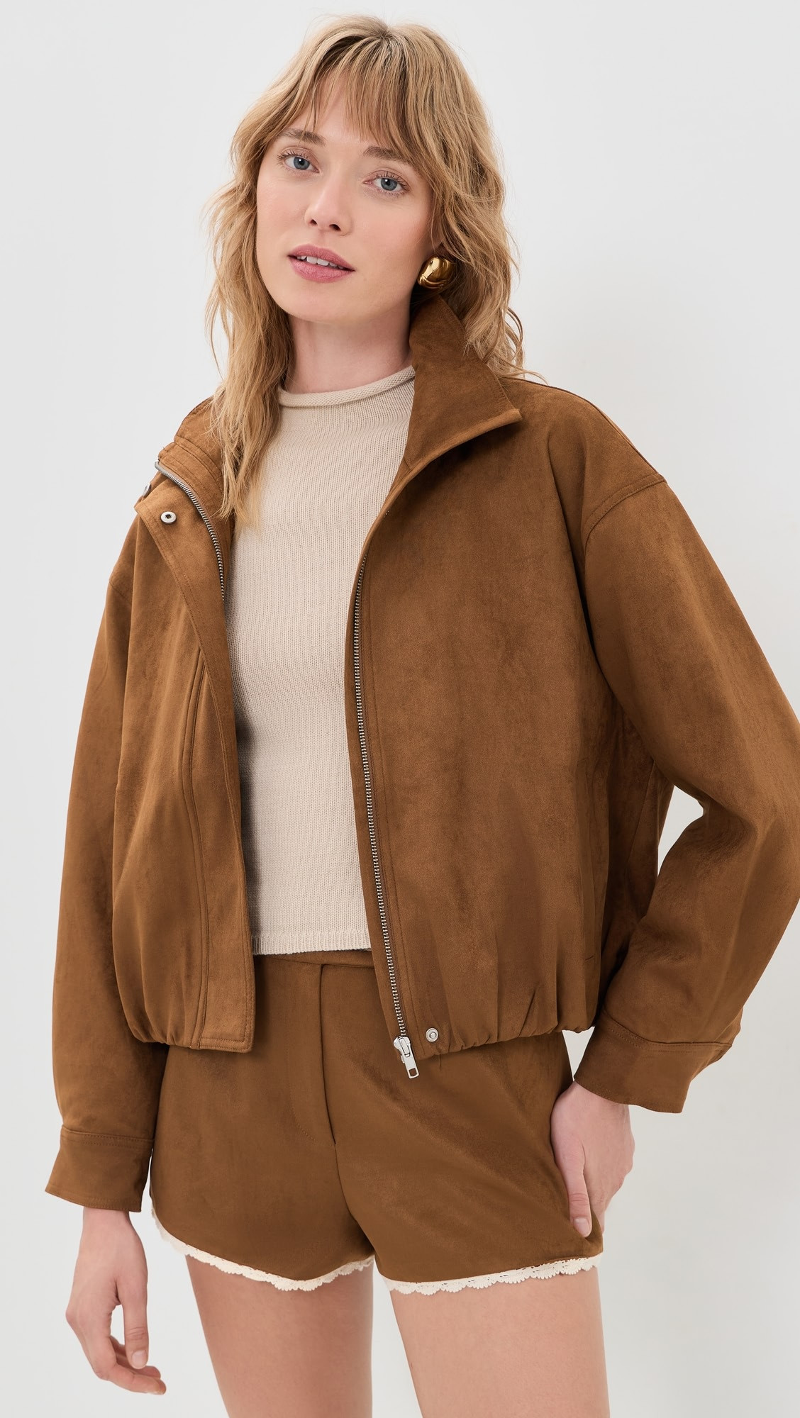 ASTR the Label Cooper Faux Suede Jacket | Shopbop | Shopbop