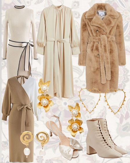 A selection of beige and neutral pieces to wear this winter, along with shoes and accessories that are versatile and will go with almost every outfit. All dresses in this edit are under 100 

#LTKunder100