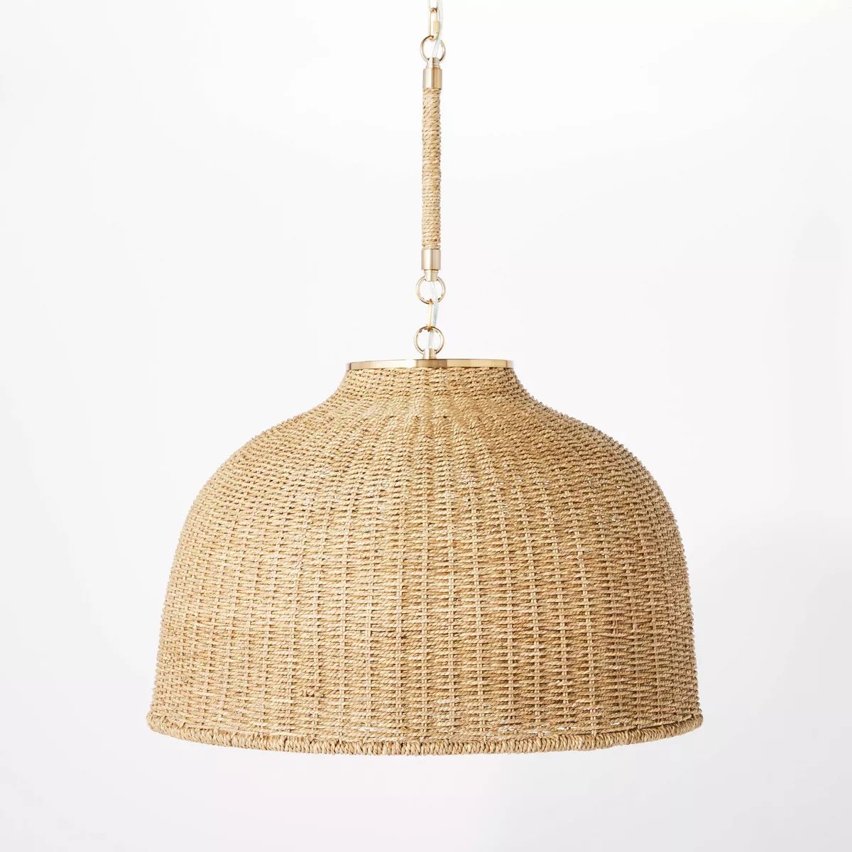 Large Seagrass Pendant Table Lamp Brown - Threshold™ designed with Studio McGee | Target