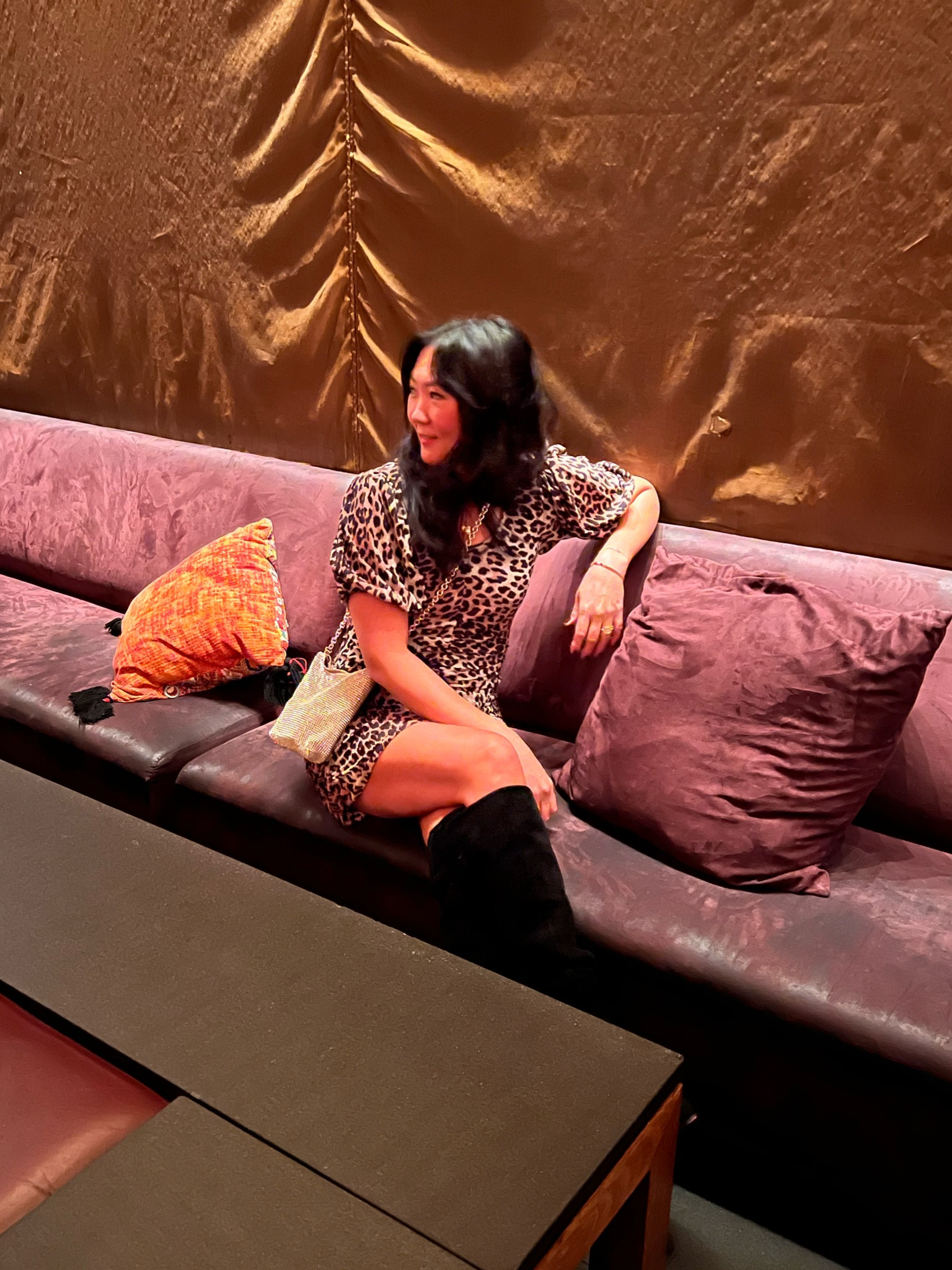 This was our last night so I had to busy out the big guns with leopard print 🐆 The shirring on this dress is extremely flattering, and the length is just short enough to be sexy but not obscene 😉 

#LTKstyletip