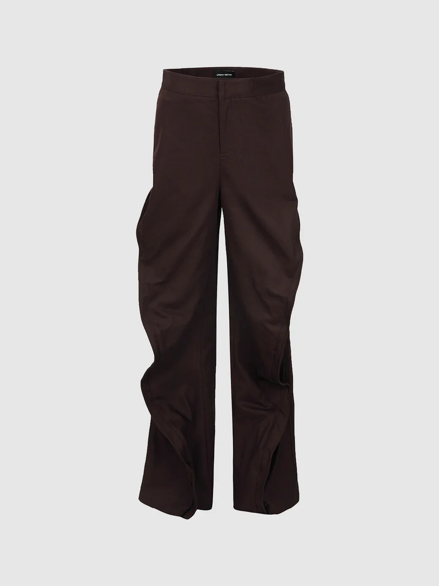 Ruffle Wide-Leg Pants | Urban Revivo