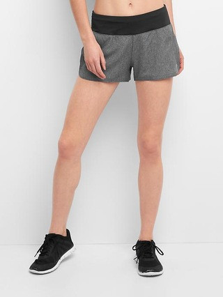Gap Women Gapfit Gstep Heather Shorts Size L - Medium grey heather | Gap US