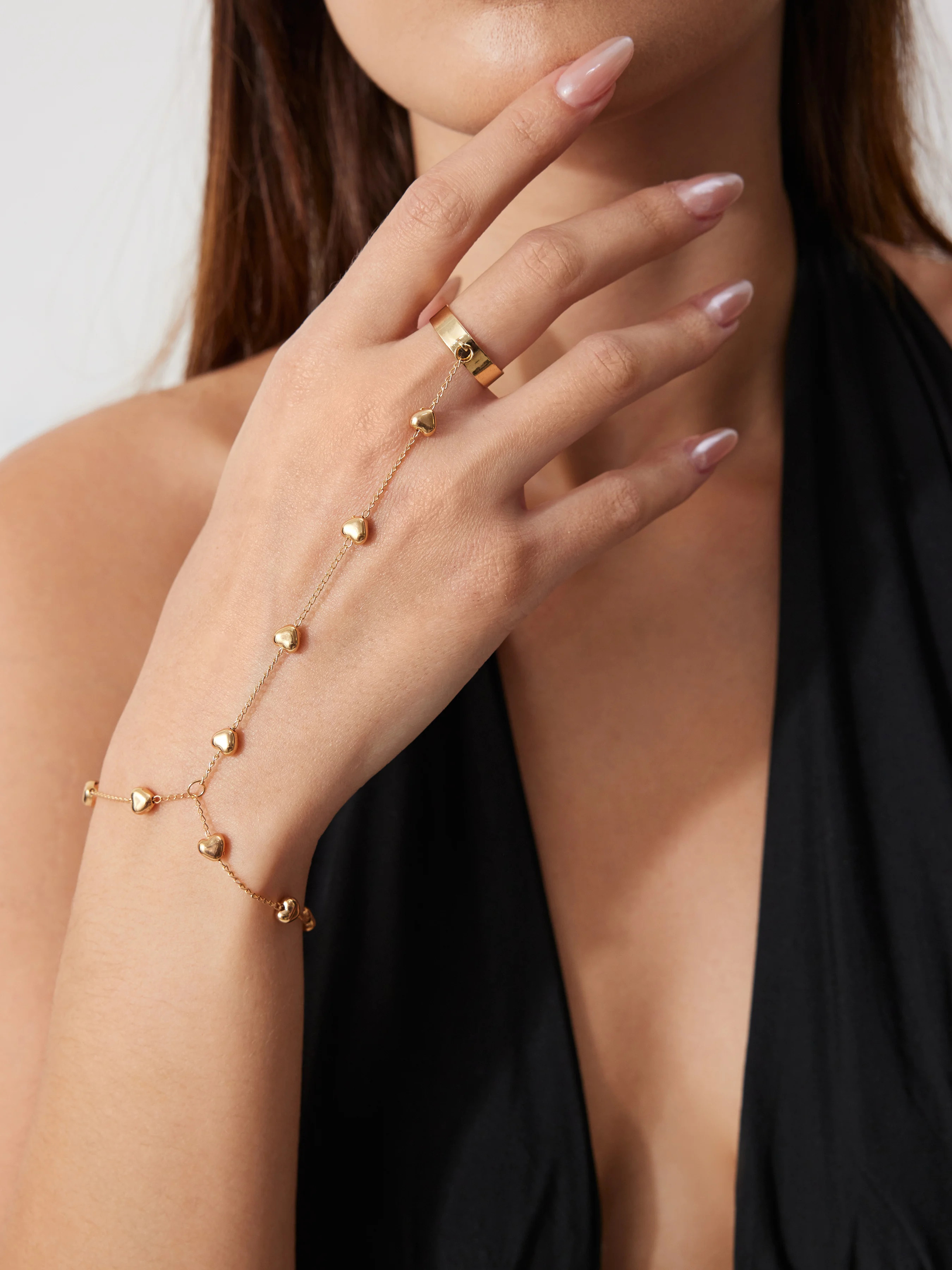 HEART HAND CHAIN BRACELET For Daily Casual | Cider