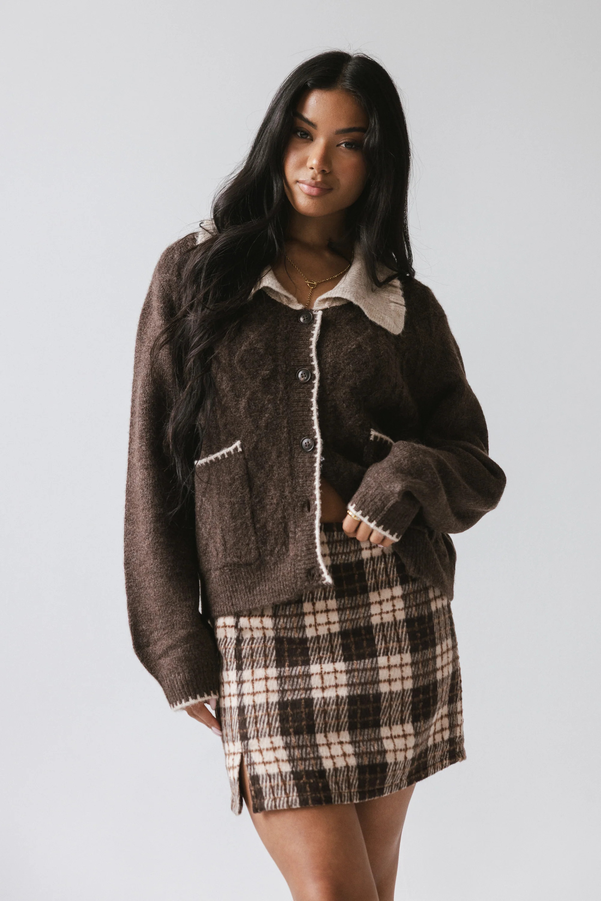 Brody Contrast Cardigan | Böhme US