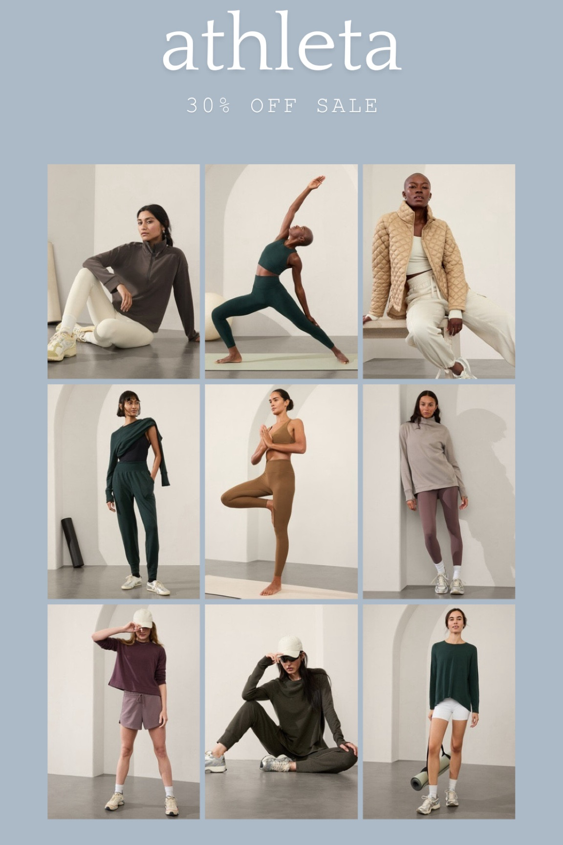 Friends and family 30% off sale at Athleta for cardmembers 

#LTKFindsUnder100 #LTKFallSale #LTKSaleAlert