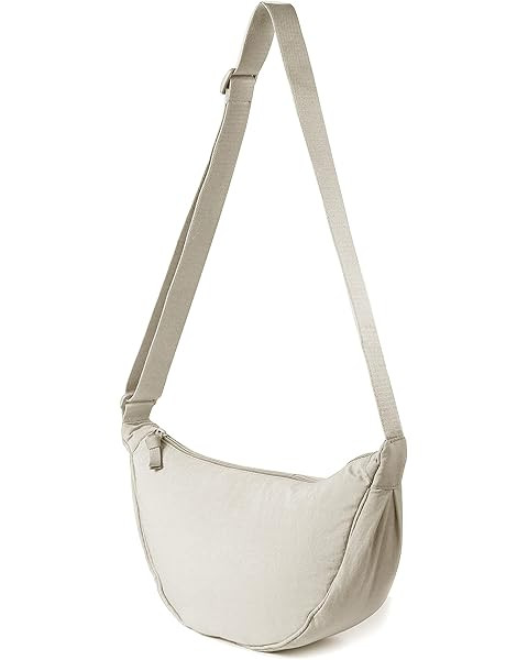 Nylon Crescent Crossbody Bag for Women Purses Trendy Men,Small Travel Sling Bag Hobo | Amazon (US)