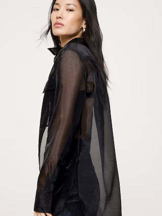 Organza Utility Shirt | Banana Republic (US)