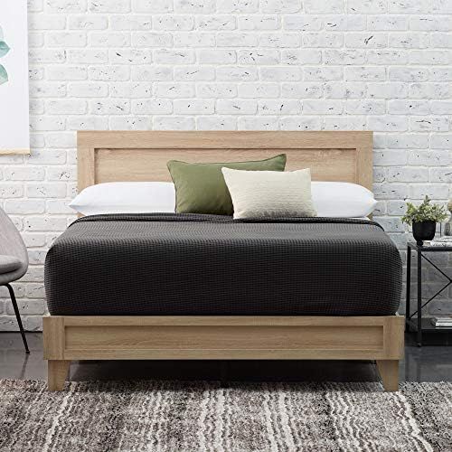 Edenbrook Delta Wood Bed Platform, Full, Golden Maple | Amazon (US)