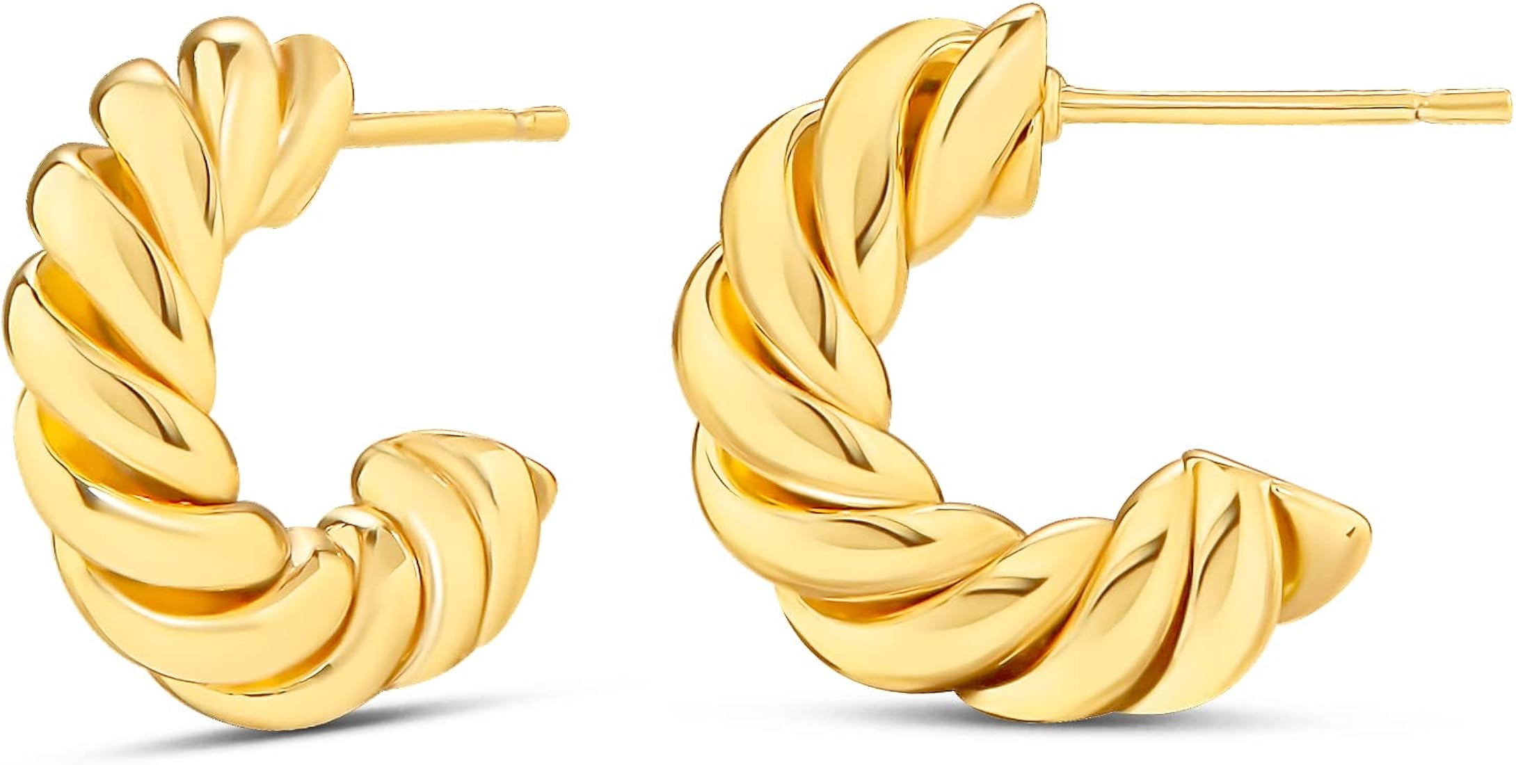 Sterling Silver Twisted Rope Hoop | Amazon (US)