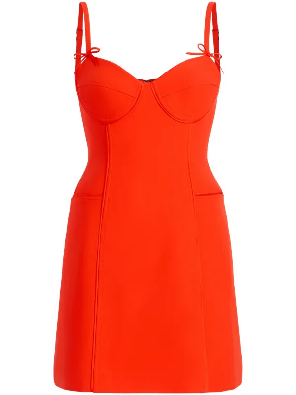 Cinq A Sept Felicia bow-detail Minidress - Farfetch | Farfetch Global