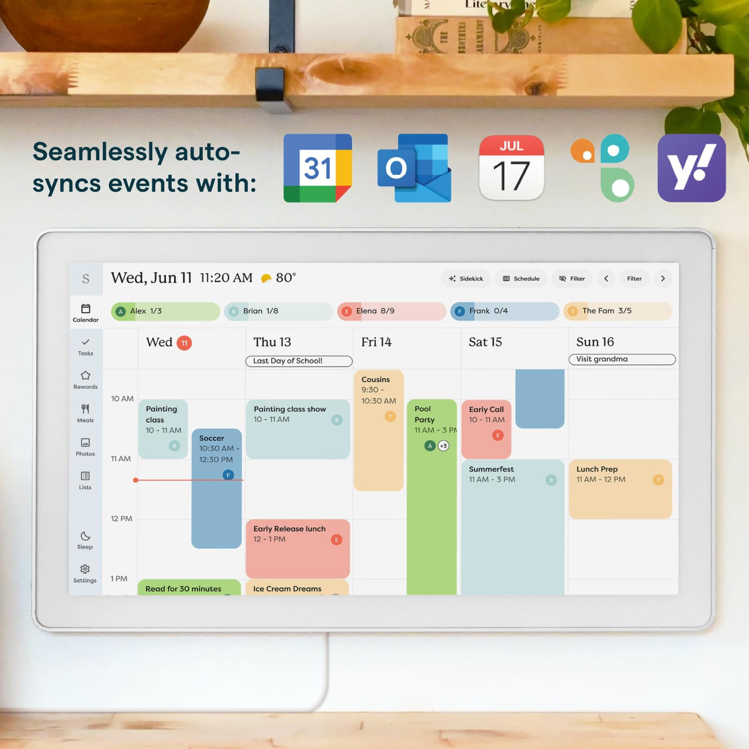 Skylight Calendar Max: 27-Inch Smart Digital Calendar & Chore Chart, Family Organizer with Intera... | Amazon (US)