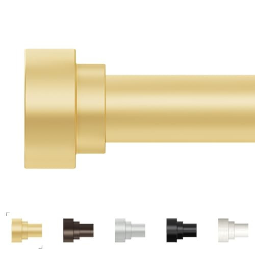 Extra Long Curtain Rods 120 to 170 Inch(10-14ft),1Inch Gold Adjustable Extra Long Curtain Rod,Heavy Duty,Decorative Window Curtains Rods for Bedroom,120-170 | Amazon (US)