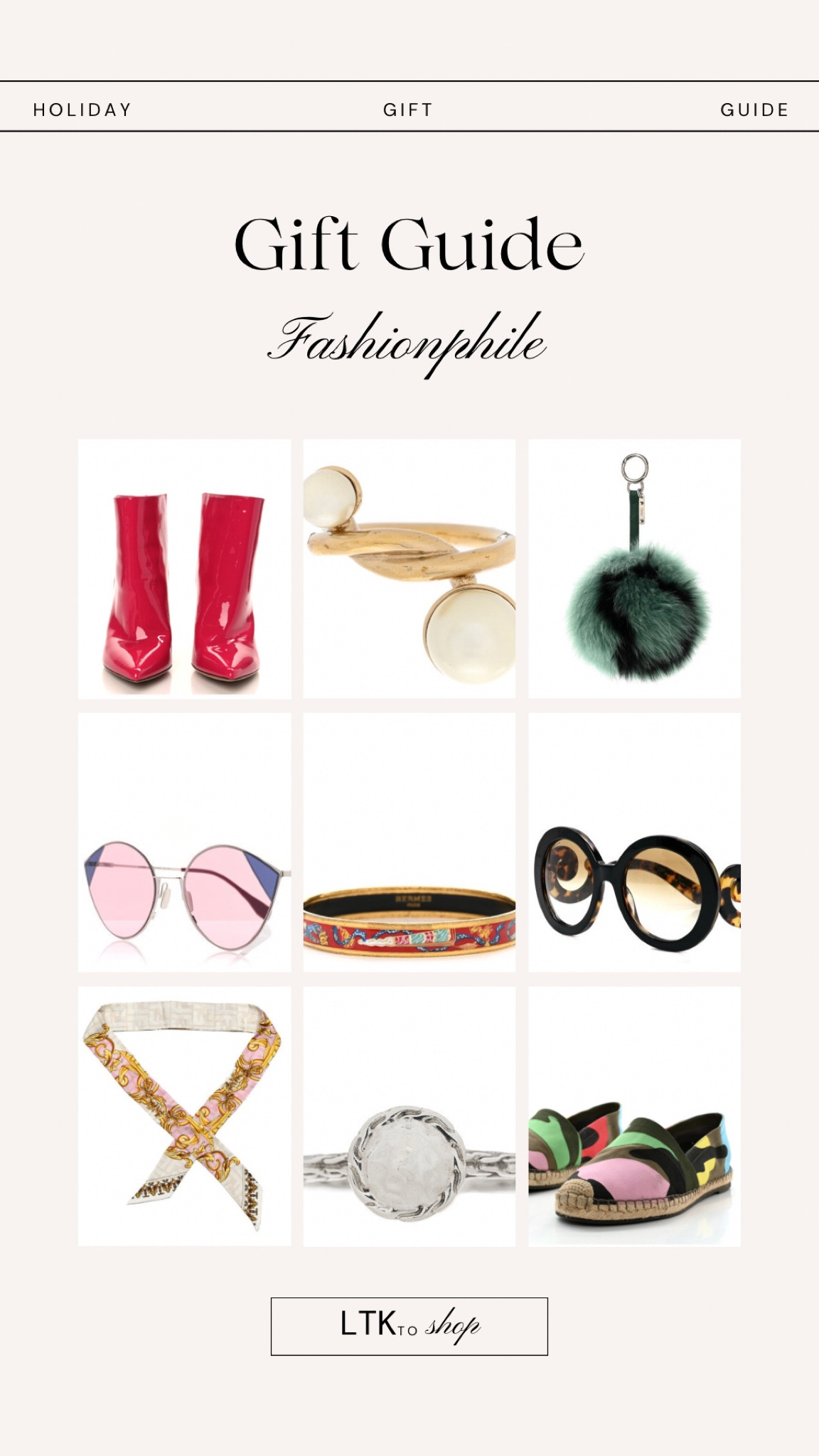 You know I had to include a consignment gift guide. Fashionphile is one of my longstanding favorites. And I mean look at the material!
.
If you want to buy designer for yourself and others and are on a budget I recommend Fashionphile and my other fave The RealReal. You will not be disappointed. #boots #valentino #jewelry #sunglasses

#LTKHoliday #LTKstyletip #LTKGiftGuide