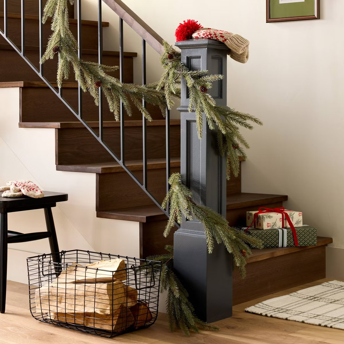 6' Faux Spruce Christmas Garland - Hearth & Hand™ with Magnolia: Farmhouse Decor, Indoor, Pinec... | Target