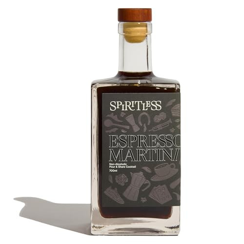 SPIRITLESS Non-Alcoholic Espresso Martini, Pour & Share Cocktail, Made with Real Brewed-Coffee, 700ml Bottle | Amazon (US)