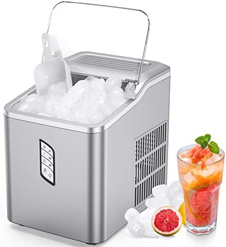 Ice Maker Machine Countertop, Portable Ice Maker, 26lbs/24Hrs 9 Bullet Ice in 6-8 Mins, Compact Ice  | Amazon (US)