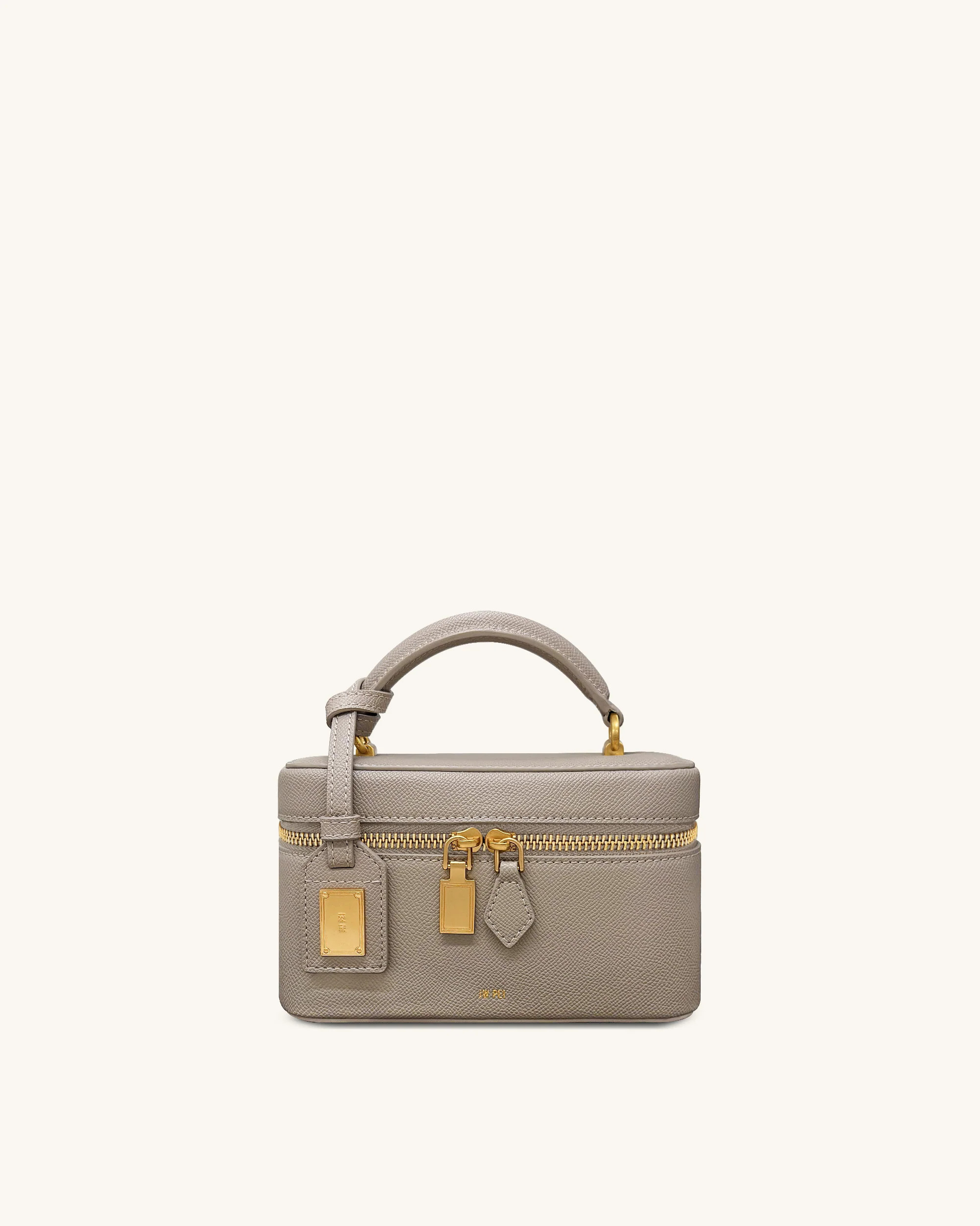 Cleo Box Shape Top Handle Bag - Taupe | JW PEI US