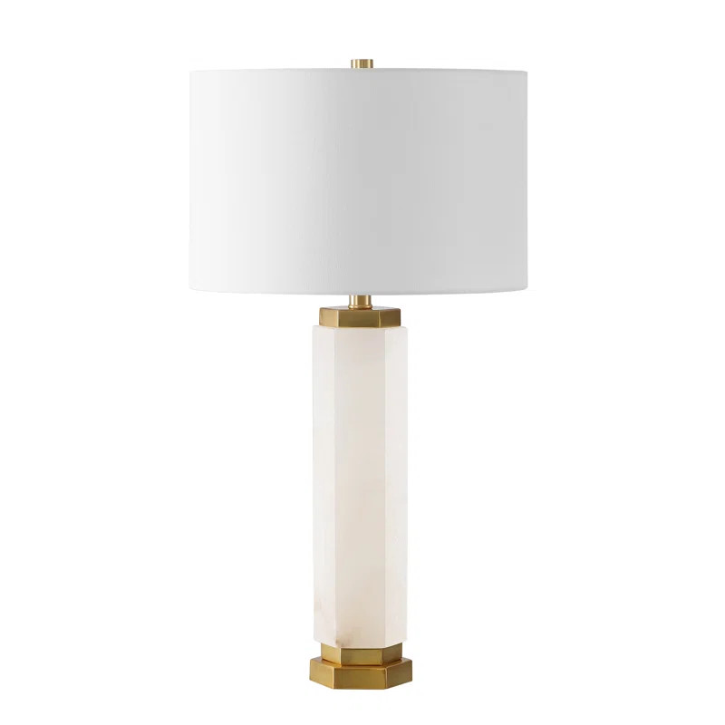 Everly Quinn Arbouet 28.5" White/Gold Table Lamp & Reviews | Wayfair | Wayfair North America
