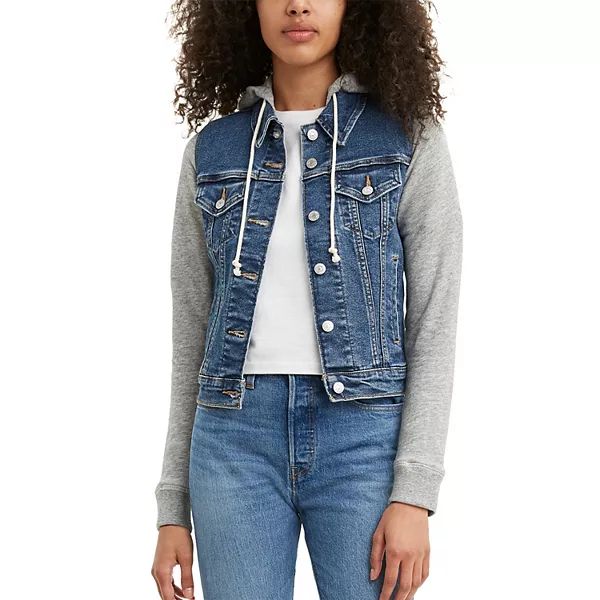 Women's Levi's® Hybrid Hooded Original Trucker Jacket | Kohl's