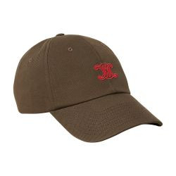 Triomphe richelieu cap in light cotton twill - CELINE | 24S US