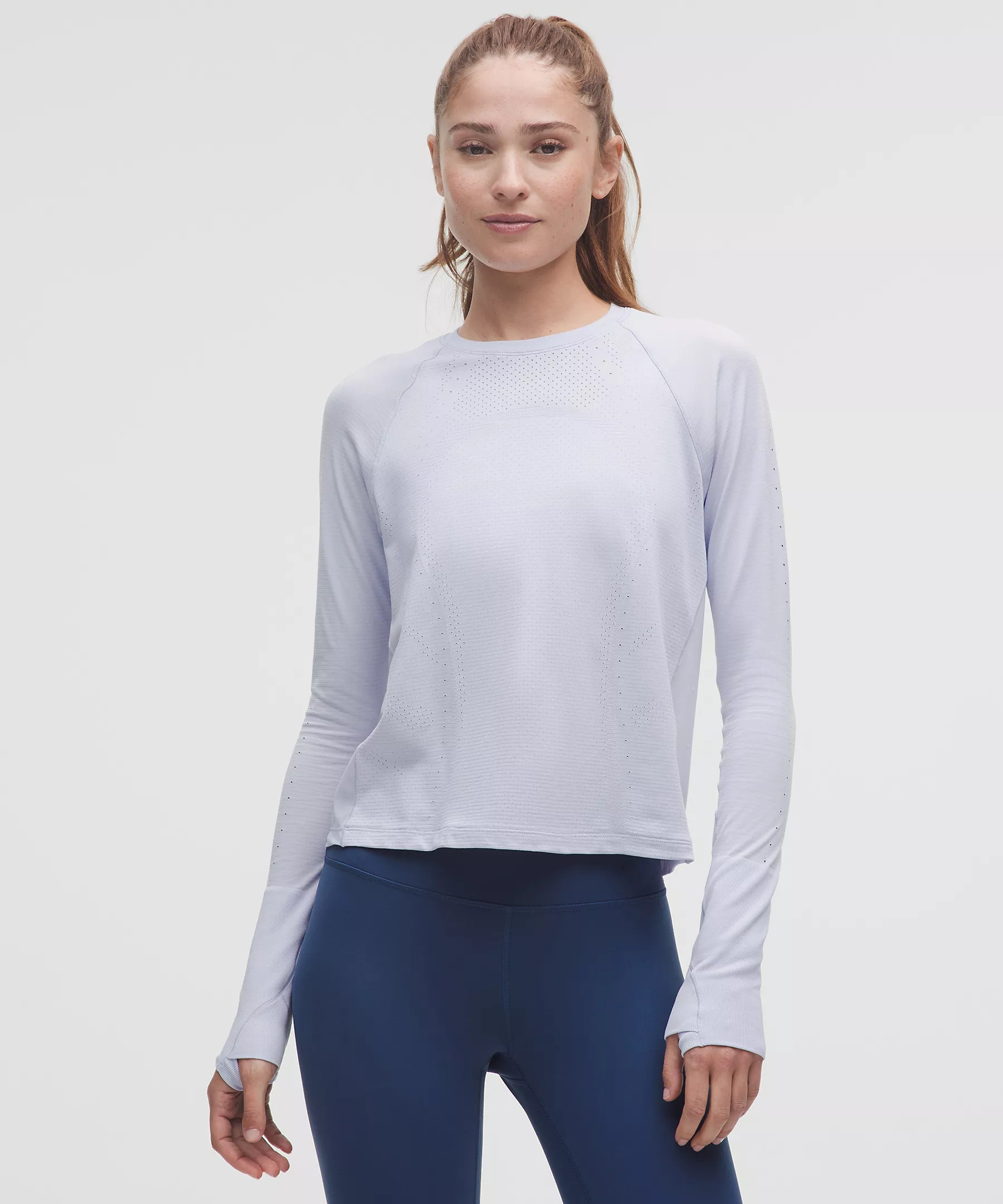 Swiftly Mesh-Back Long-Sleeve Shirt | Lululemon (US)