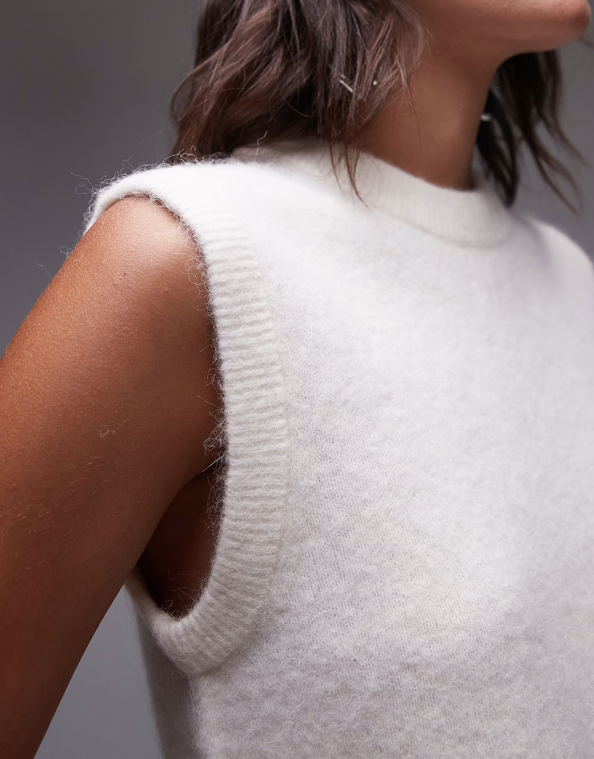 ARKET alpaca blend knitted tank vest in off white | ASOS | ASOS (Global)