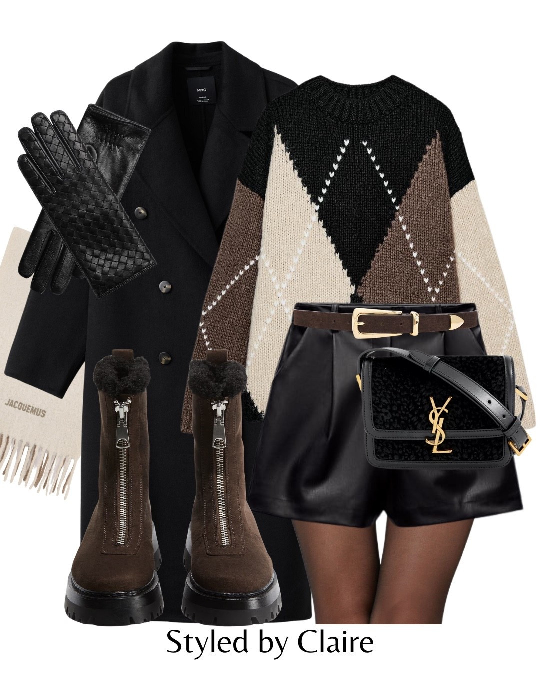 DIAMOND JUMPER🤎🖤
Tags: Zara viral trending fashion trend knit black brown faux leather mini shorts warm lined boots handmade oversized coat mango wool bottega venetta gloves H&M Jacquemus scarf cream winter wonderland Christmas markets capsule wardrobe city break chic women’s style

#LTKstyletip #LTKwinter #LTKshoes