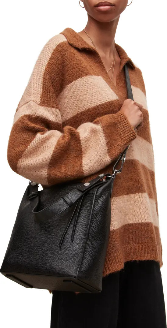 AllSaints Kita Leather Shoulder/Crossbody Bag | Nordstrom | Nordstrom