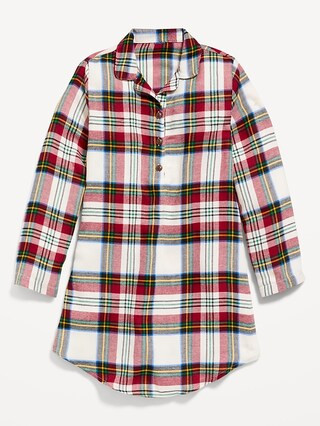 Long-Sleeve Flannel Nightgown for Girls | Old Navy (US)