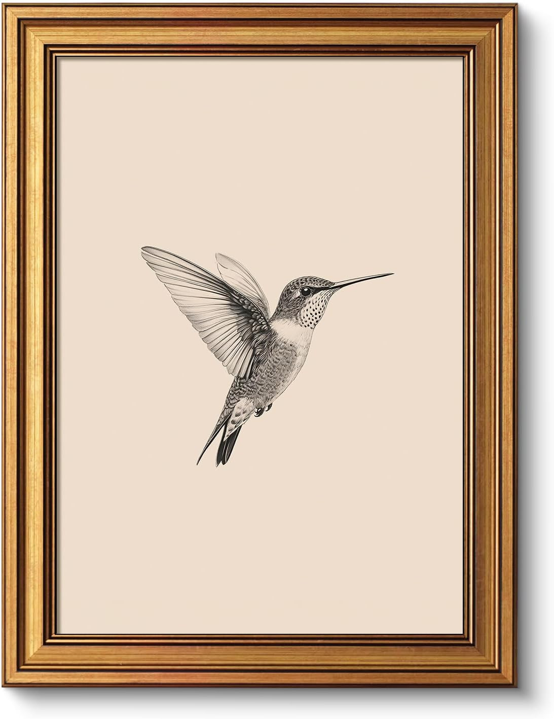 VIYYIEA Vintage Gold Framed Wall Art, Birds Canvas Paint, 12x16 IN | Amazon (US)