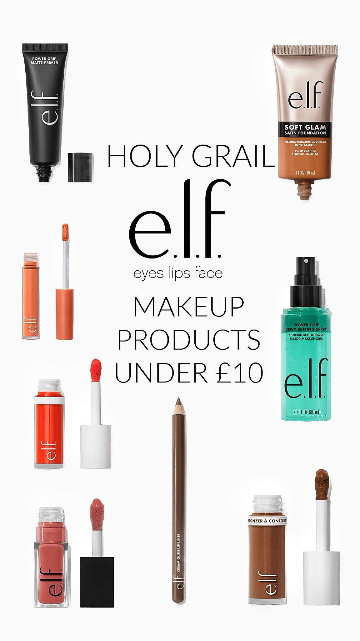 My holy grail makeup products from elf cosmetics all under £10
Get 2 free deluxe minis and Free Shipping with orders of £35+, plus an additional gift with orders £50+ 
 #elfpartner,
#elfcosmetics #elfingamazing
#eyeslipsface #crueltyfree #vegan ad

#LTKBeauty