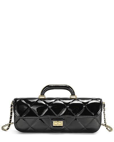 Tiffany & Fred Paris Metallic Quilted Leather Top Handle Clutch | Gilt & Gilt City
