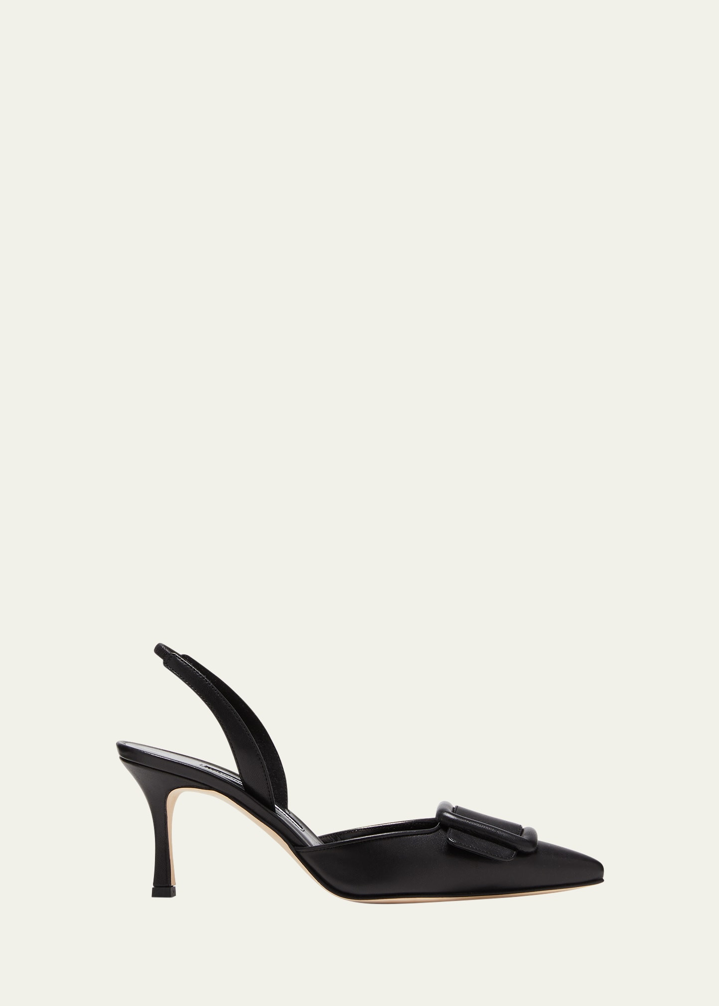 Maysli Leather Buckle Halter Pumps | Bergdorf Goodman