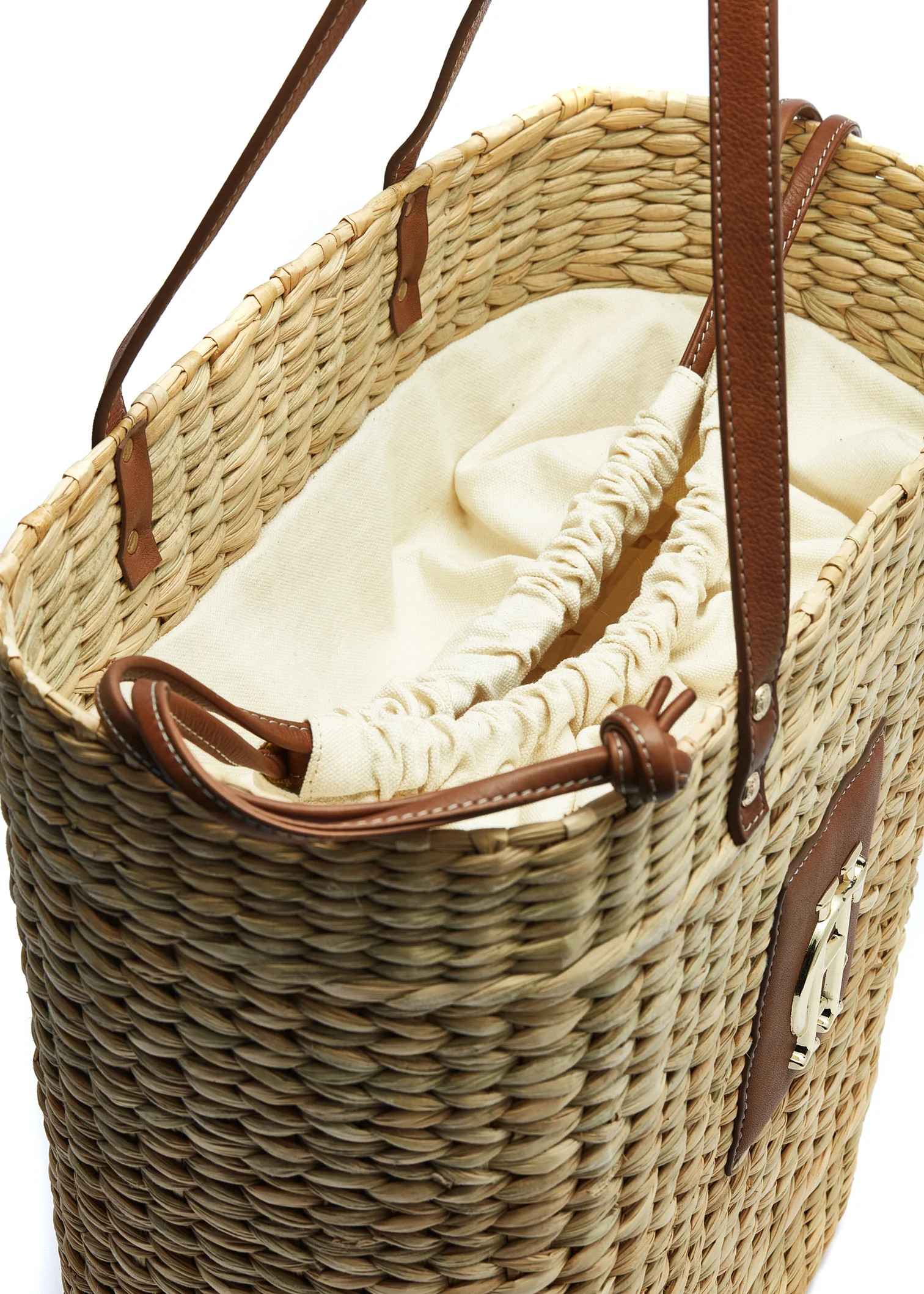 Paloma Straw Tote (Natural Tan) | Holland Cooper