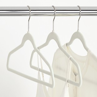 Linen Premium Non-Slip Velvet Suit Hangers Case of 40 | The Container Store