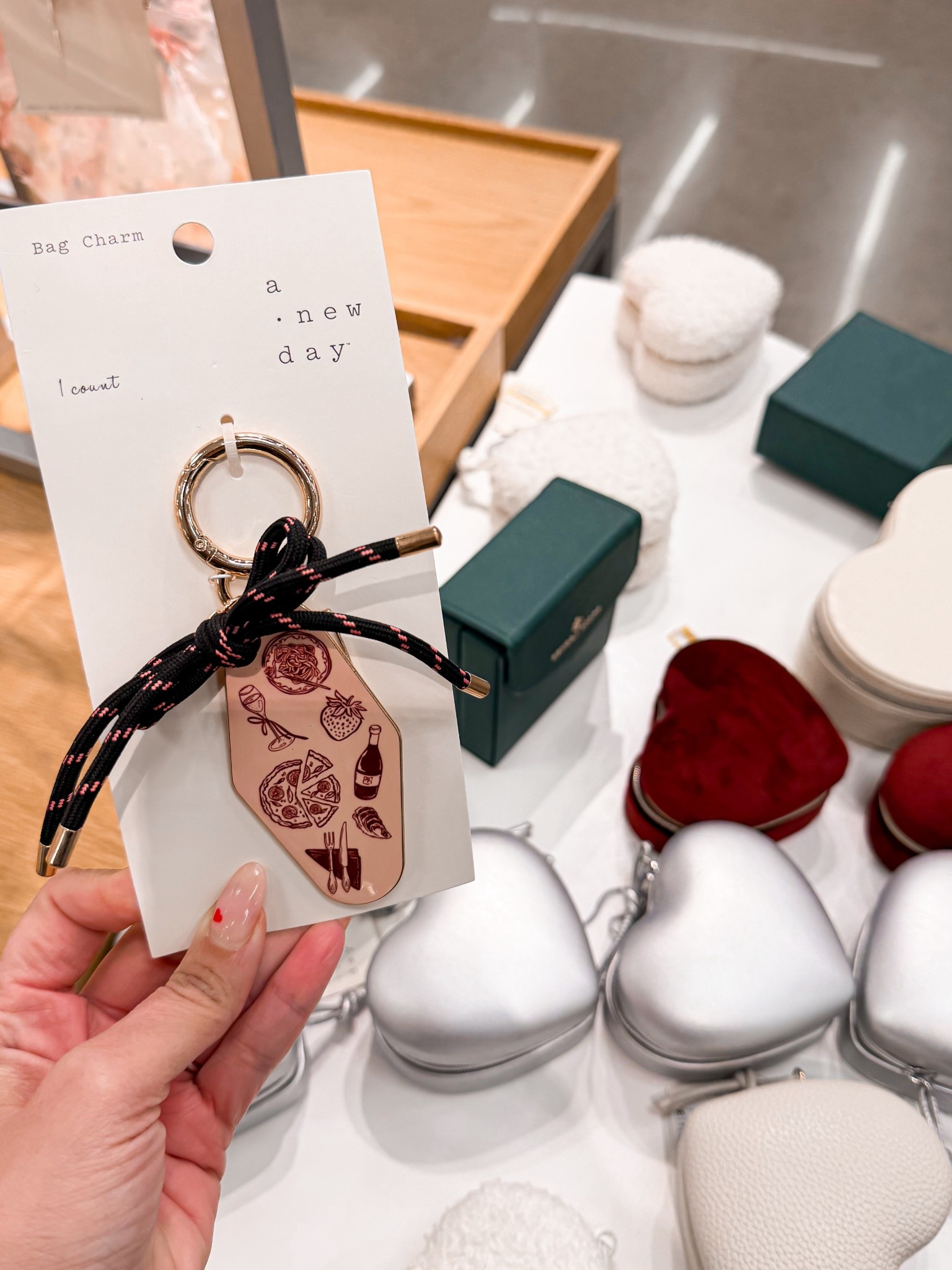 Obsessed with these bag charms I spotted at Target 🛒💖 perfect for adding a little personality to your bag or for a cute Valentine’s/Galentine’s gift.

bag charm, target finds, valentine gift idea, galentine gift, purse accessories, tote bag charm, small gift ideas, affordable finds, giftable accessories, everyday accessories

#LTKootd #LTKValentine #LTKSeasonal