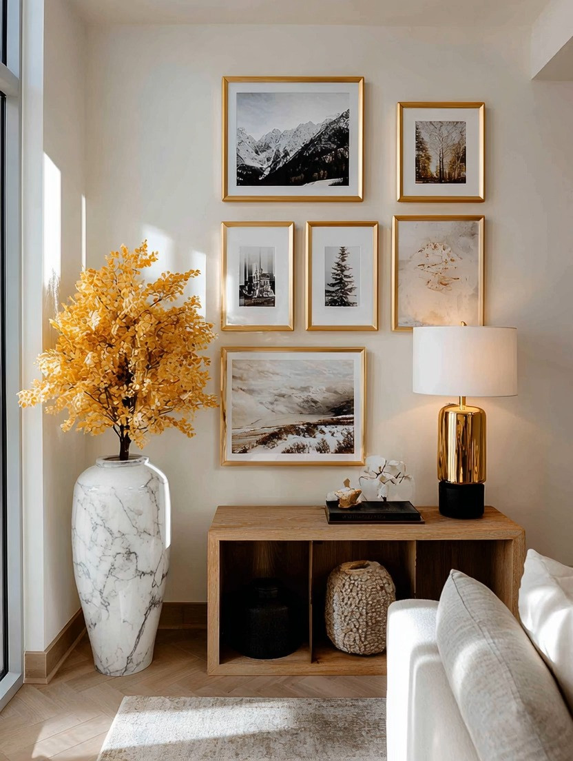 Has a gallery wall been sitting on your to-do list for months? Let’s make it simple.

Step 1: Choose frames that match your style — gold for elegance, black for contrast, wood for warmth.
Step 2: Decide what you want to see every day — personal memories, travel photos, childhood moments, or stunning landscapes.
Step 3: Print, frame, and arrange.

That’s it.

The beauty of a gallery wall is flexibility. Rotate photos every few months. Update with new travels. Mix black-and-white with color. Blend personal memories with scenic art.

Once it’s installed, refreshing it becomes effortless — and it naturally becomes a conversation piece for every guest who walks into your home.

This is how intentional homes are created.
Not by copying trends — but by personalizing your space with your story. ✨

#GalleryWall
#IntentionalHome
#PersonalizedDecor
#ElegantLiving 

 #LTKHome