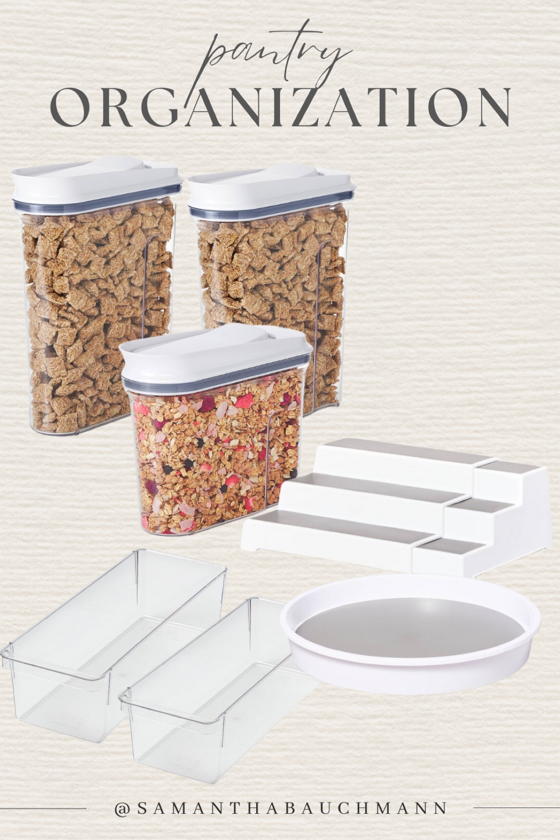 Pantry organizers, organization, spring cleaning, clean, bins, cereal organizing, snack storage 

#LTKhome #LTKfindsunder50