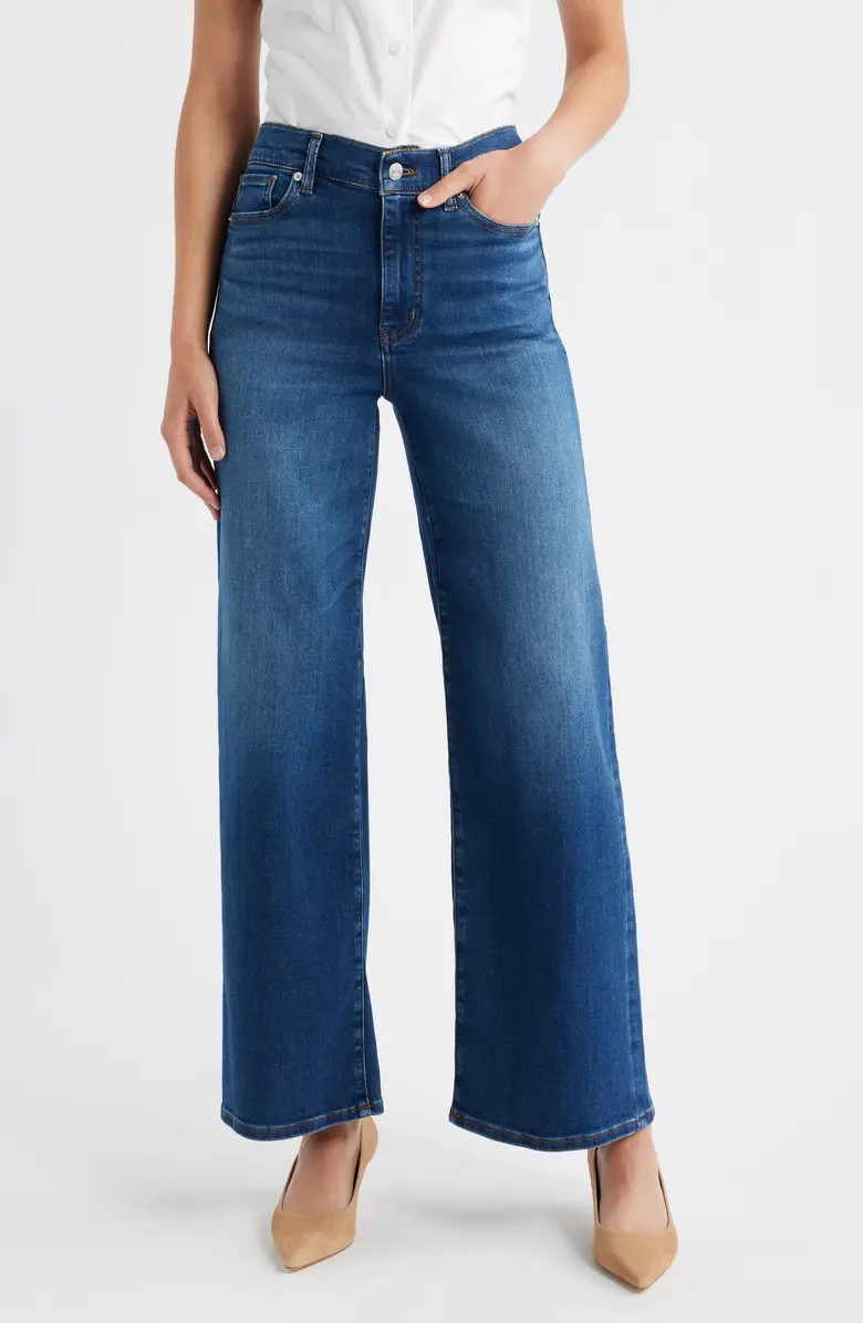 FRAME Le Slim Palazzo High Waist Wide Leg Jeans | Nordstrom | Nordstrom