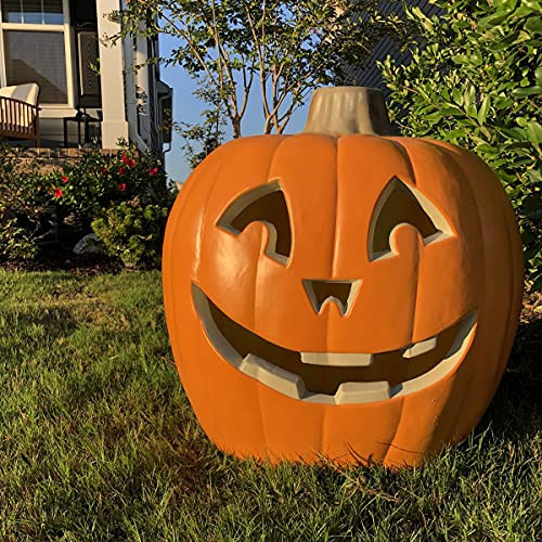 Jack O Lantern - Halloween Pumpkin Lantern with Pre-lit LED Bulbs - Giant Indoor Outdoor Light Up Pumpkin for Halloween Decoration in Garden, Patio, Front Door Decor - 20 Inch | Amazon (US)