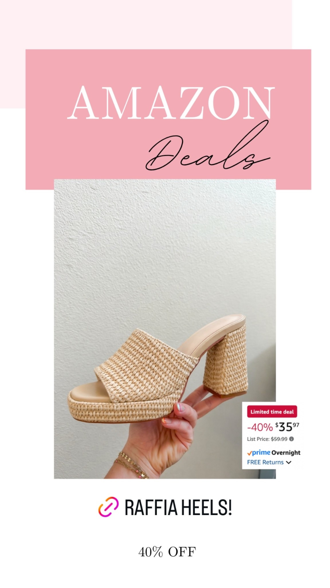 My new platform raffia heels are on major deal!! Runnnnnn

#LTKMidsize #LTKSaleAlert
