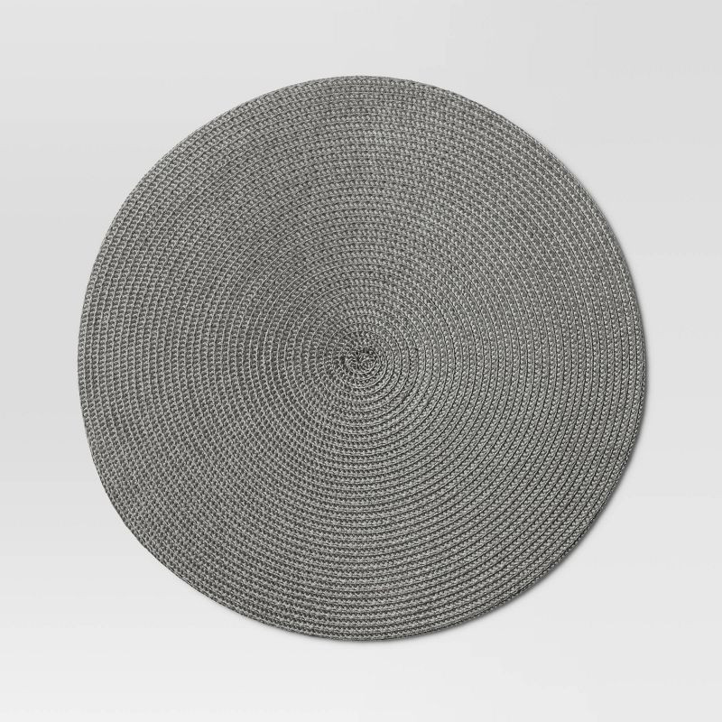 Polyround Charger Placemat Dark Gray - Threshold™ | Target
