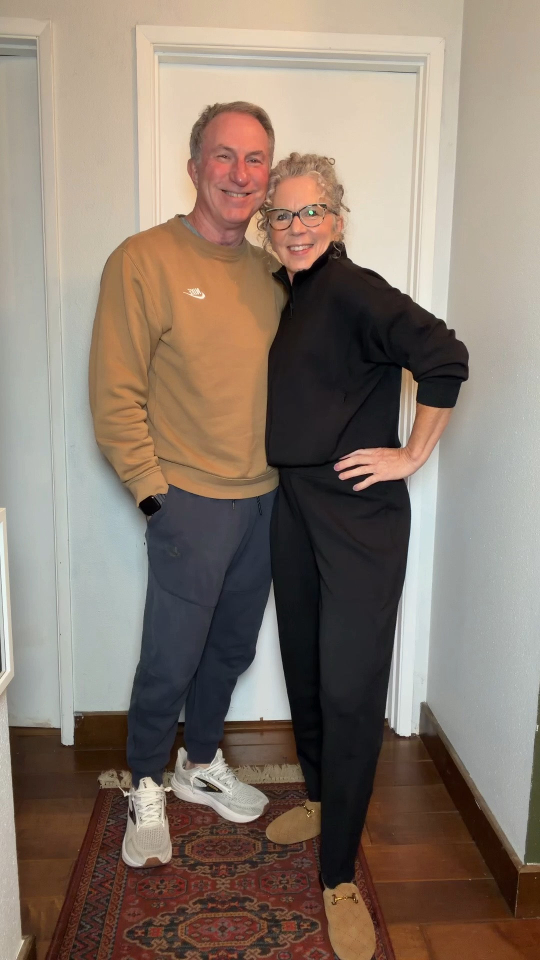 Halloween party time, we went as The Shining twins 😂 I’m in a medium dress my husbands in a XL.
@Spanx I’m in a medium top and bottom in the sweatsuit, it is oh so soft and comfy