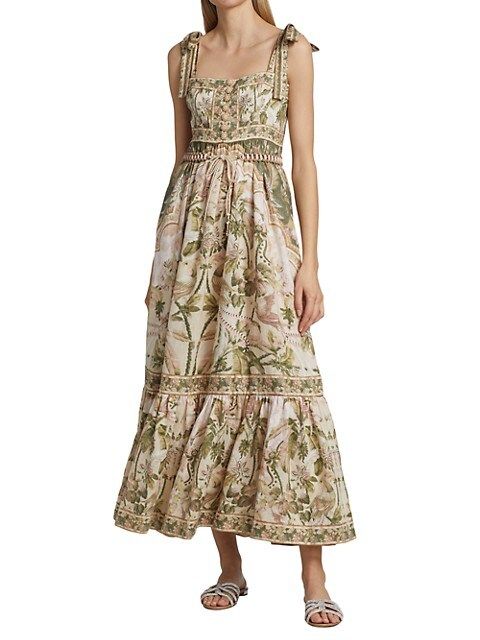 Lyre Linen Dress | Saks Fifth Avenue