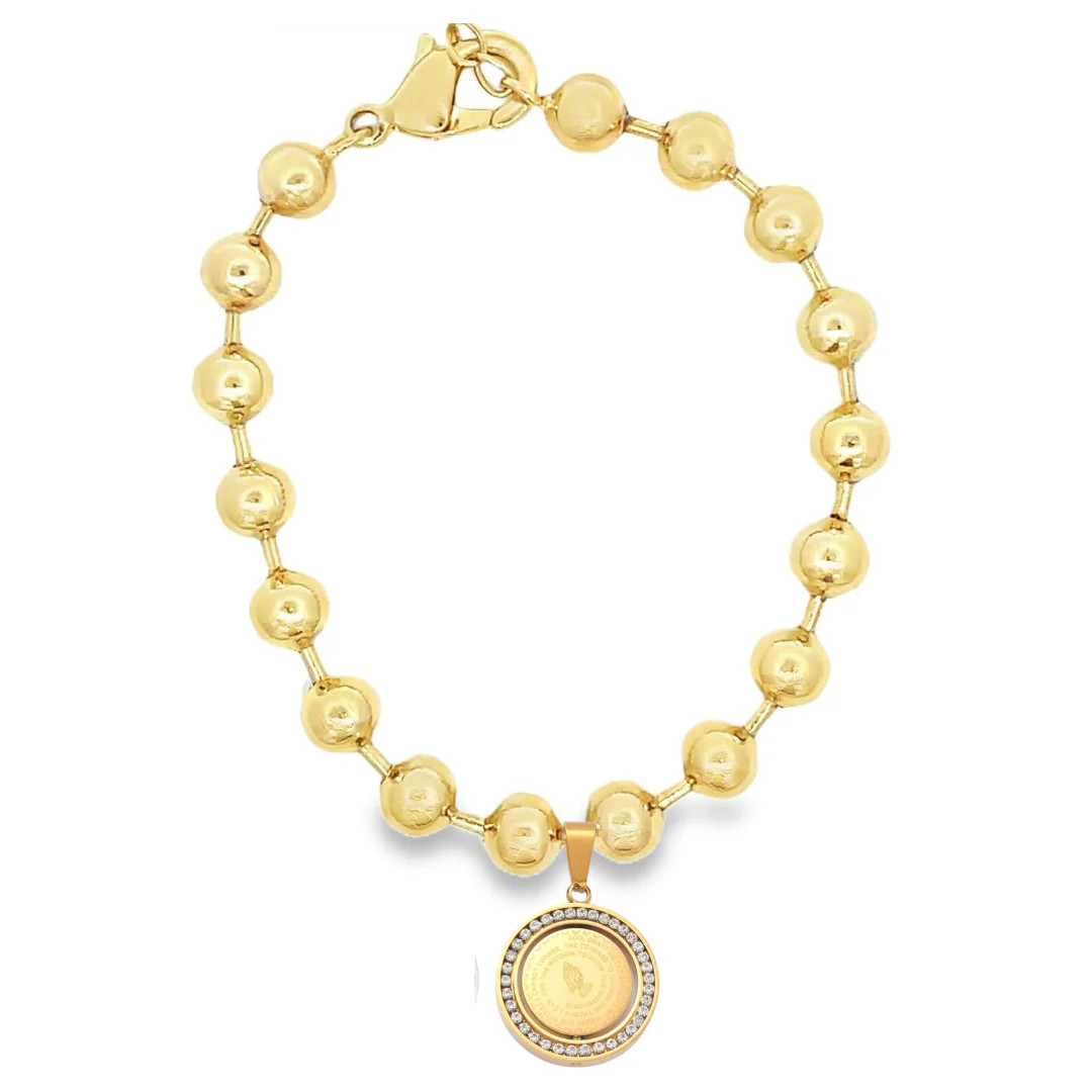 Gold Double Sided Prayer Coin | Tori Bradburry