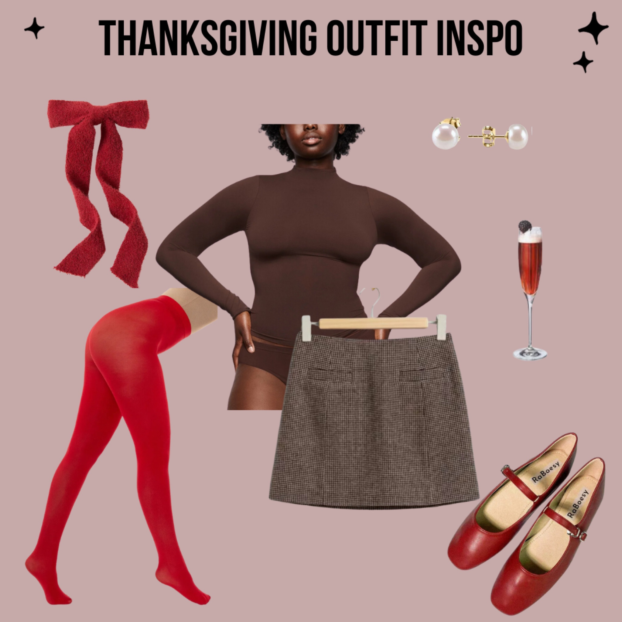 A little 60s inspired Thanksgiving Outfit inspo! Love hopping on the red trend for this holiday look and it reminds me of Veruca Salt. Say what you will, she was chic.

& Other Stories, Etsy, Red Tights, Skims, Turtleneck, Bow



#LTKshoecrush #LTKHoliday #LTKSeasonal