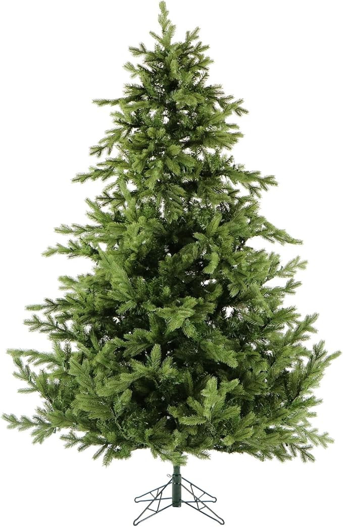 Fraser Hill Farm 7.5-Ft. Foxtail Pine Artificial Christmas Tree with Stand, Unlit Foldable Fake C... | Amazon (US)